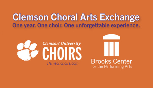 Graphic for the Clemson Choral Arts Exchange